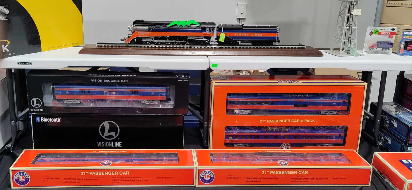 Lionel 2031400 GS-4 120th ANNIVERSARY VISIONLINE W/SEVEN PASSANGER CARS