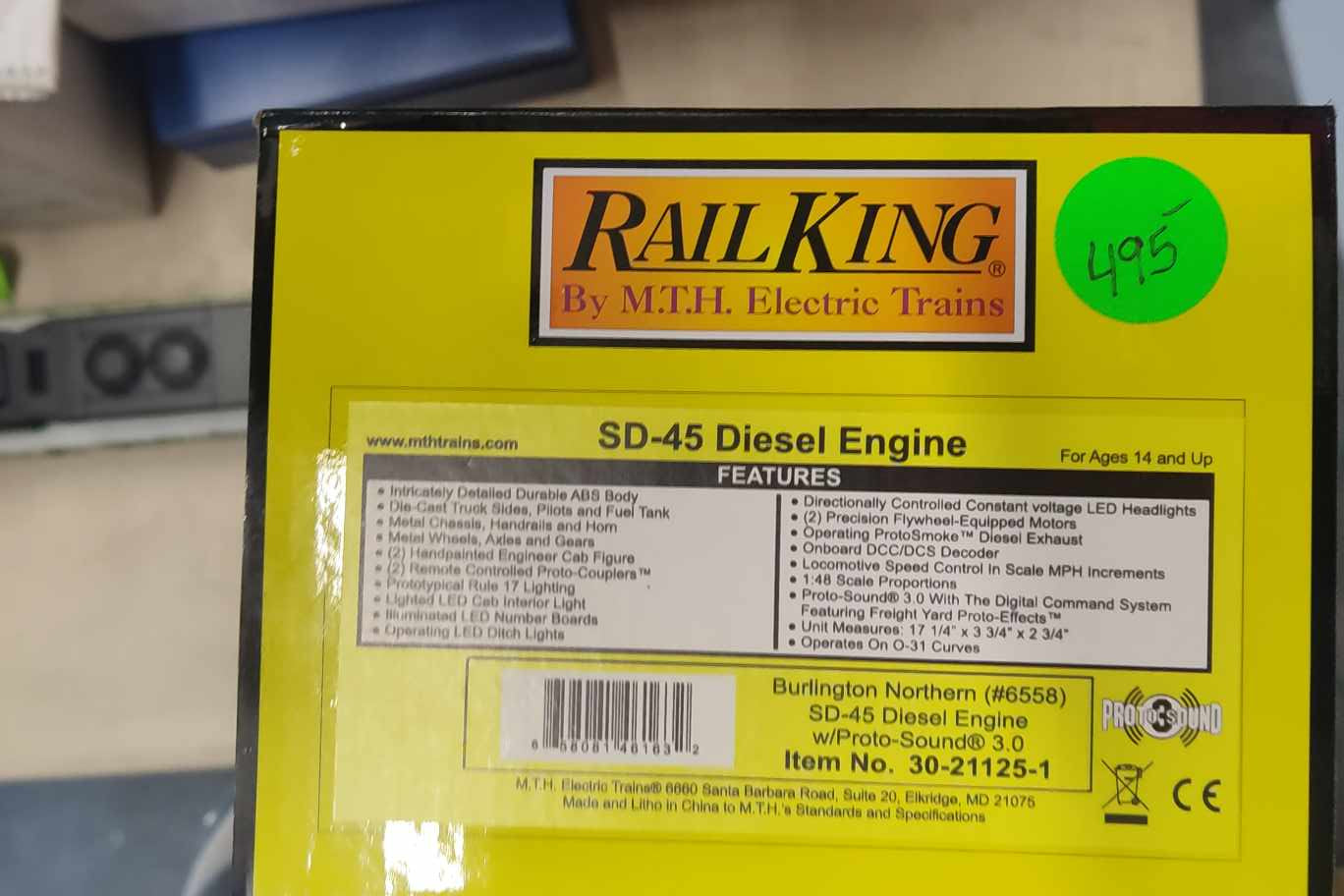 MTH 30-21125-1 SD-45 BURLINGTON NORTHERN PS3