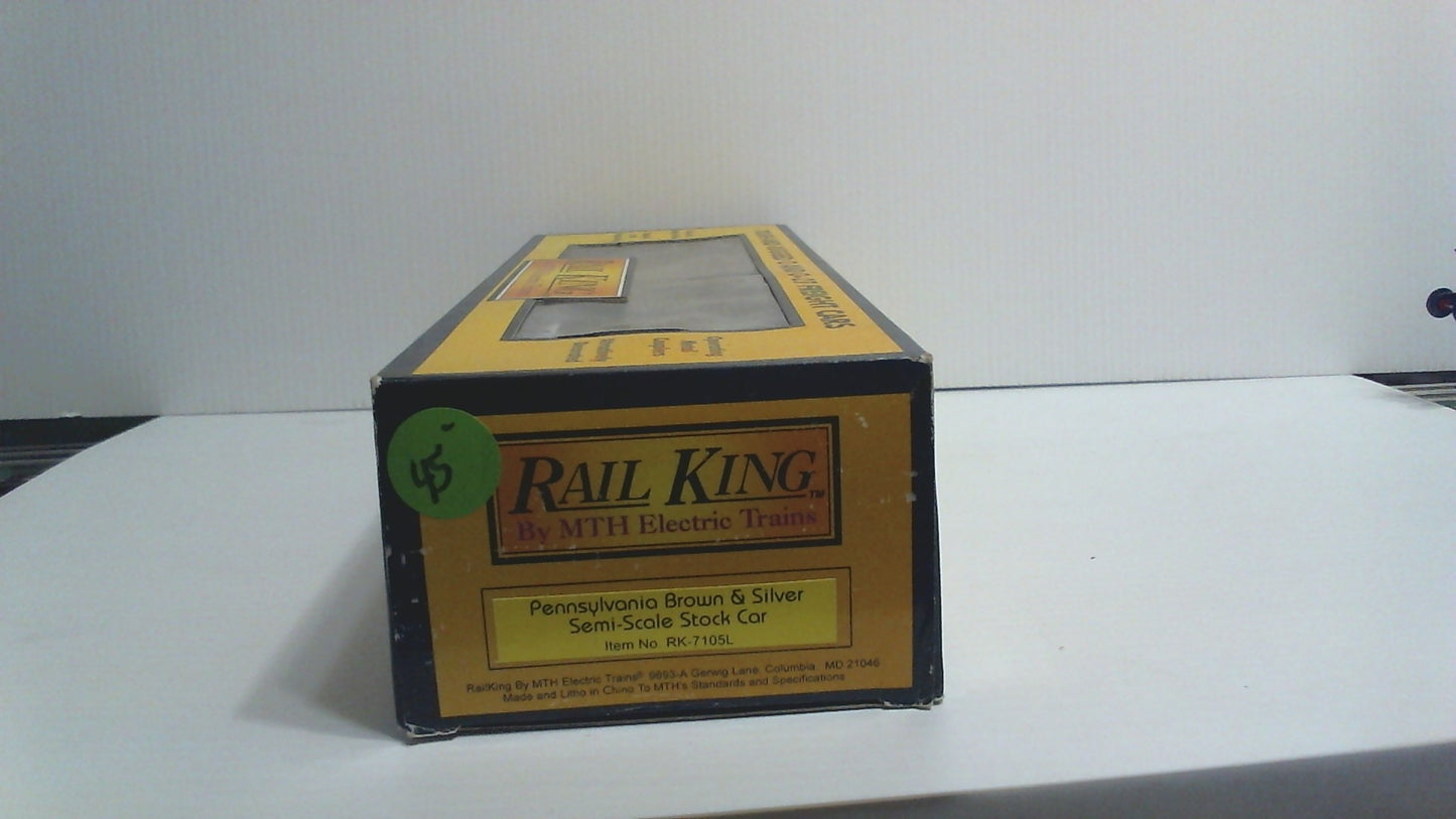 MTH 30-7105L PENNSYLVANIA BROWN/SILVER STOCK CAR