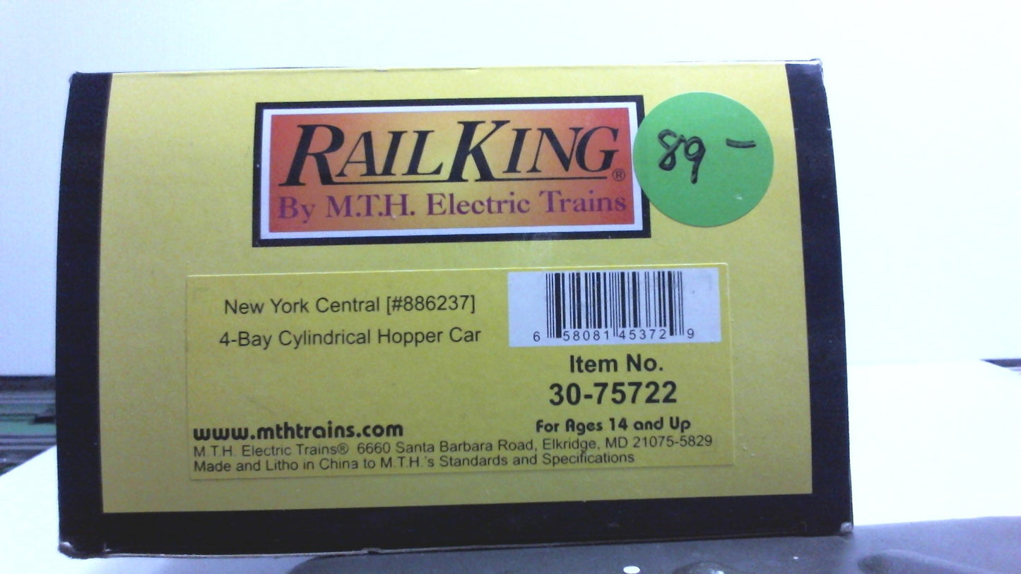 MTH 30-75722 NEW YORK CENTRAL CYLINDRICAL HOPPER