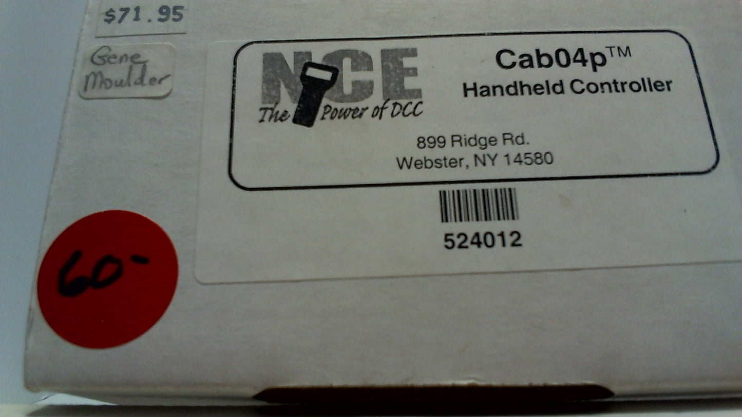 NCE CABO4P HANDHELD CONTROLLER 14X6X4