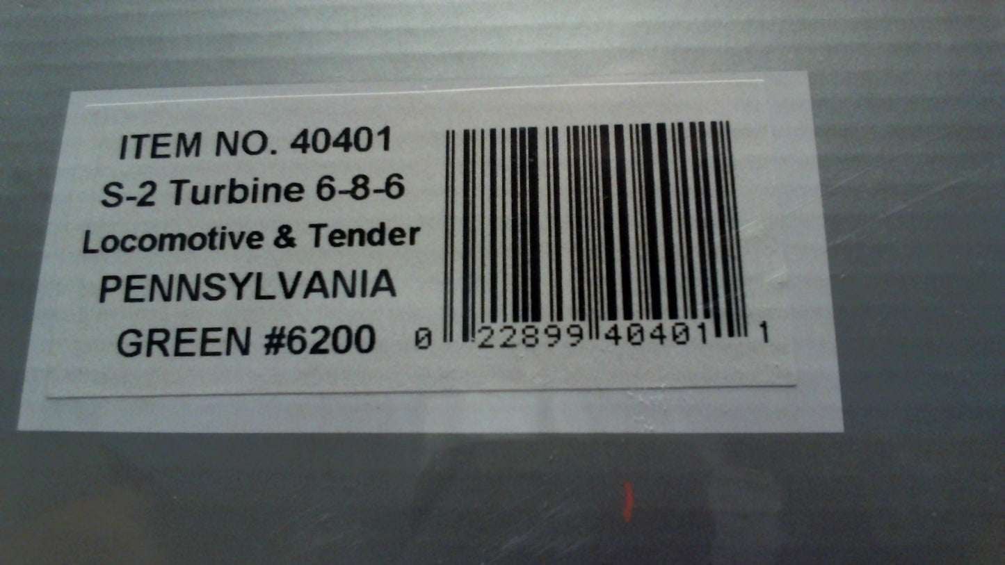 WILLIAMS #40401 6-8-6 S-2 TURBINE #6200 GREEN