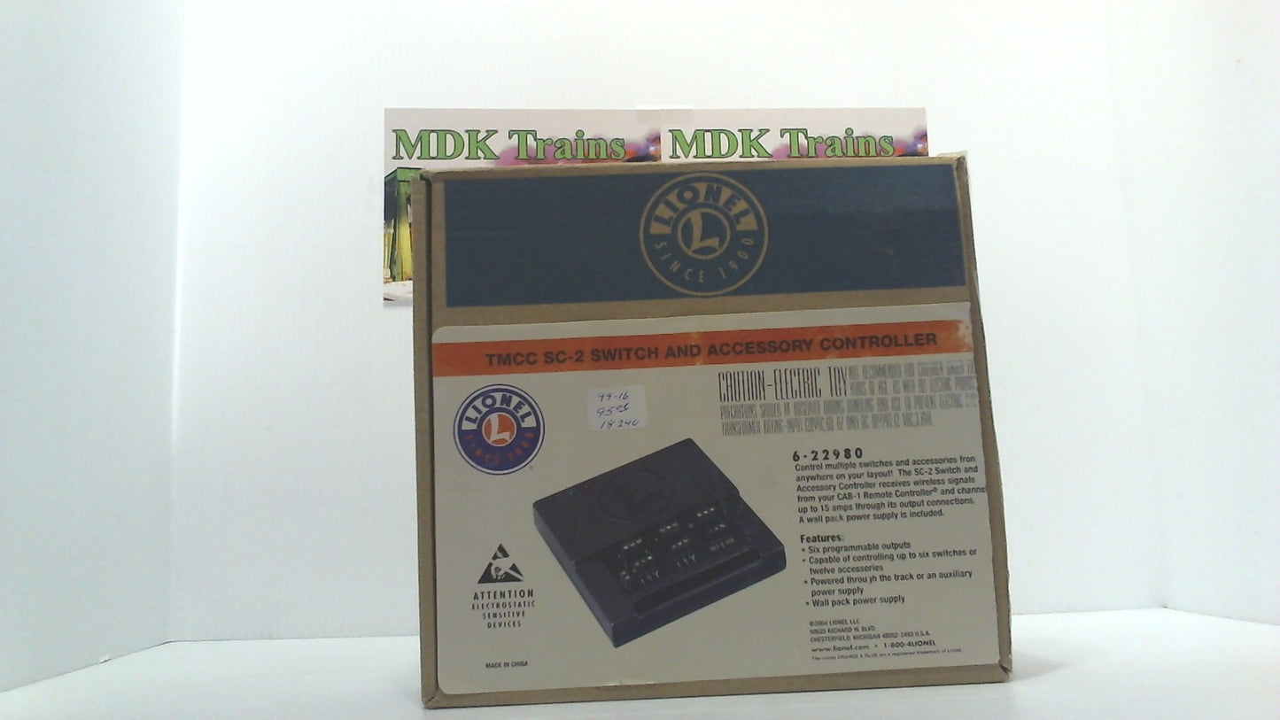 LIONEL 6-22980 SC-2 TMCC SWITCH & ACCESSORY CONTROL UNIT.
