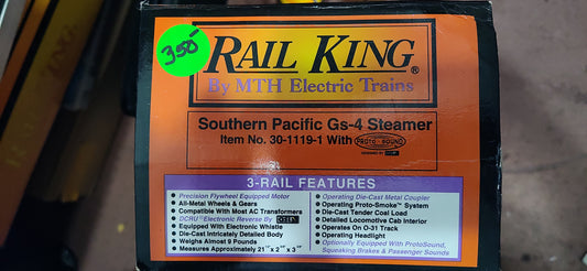 MTH RAILKING 30-1119-1 SP GS-4 DAYLITE